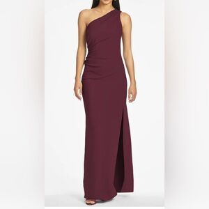 Sachin & Babi Cece Gown in Deep Wine